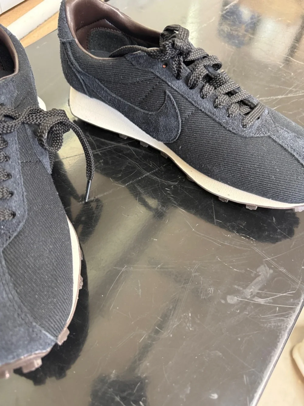 Nike Women’s Black Canvas Retro Running Sneakers